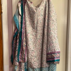 Sari ankle wrap skirt